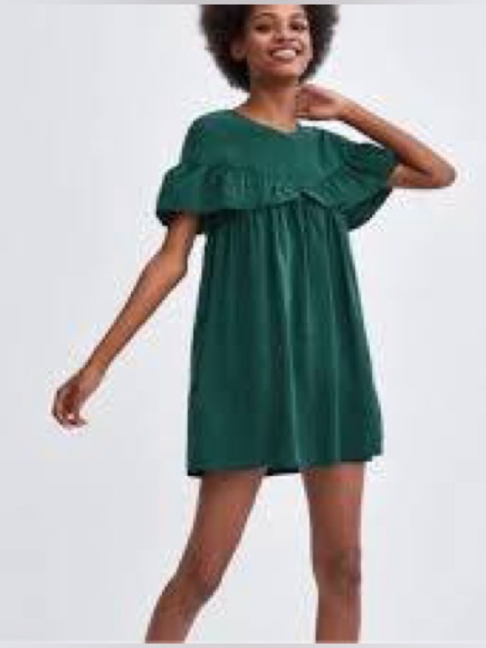 Zara trf collection Emerald green oversized pocket shorts romper/jumpsuit| - Picture 8 of 12